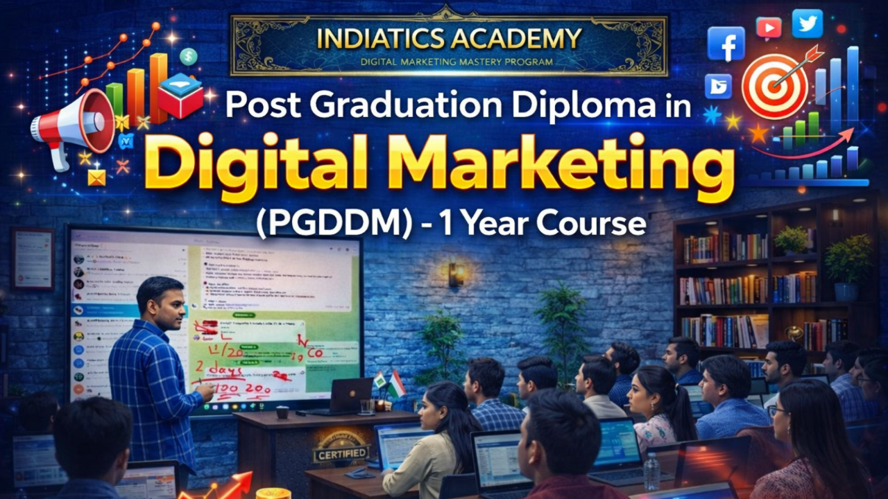 Post Graduation Diploma in Digital Marketing (PGDDM) – 1 Year Course